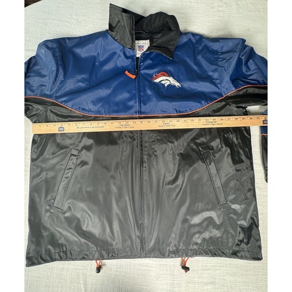 Denver Broncos Nylon Shell NFL Full Zip Jacket Men’s Size XXL - Picture 11 of 12